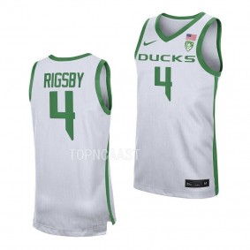 Brennan Rigsby #4 Oregon Ducks Replica Basketball Jersey 2022-23 White