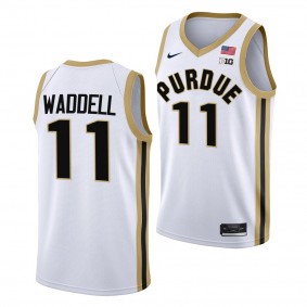 Brian Waddell Purdue Boilermakers #11 White College Basketball Jersey 2022-23