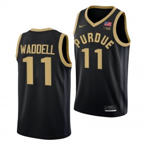 Purdue Boilermakers Brian Waddell College Basketball uniform Black #11 Jersey 2022-23