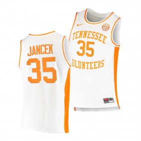 Tennessee Volunteers Brock Jancek College Basketball uniform White #35 Jersey 2022