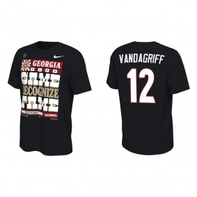 Brock Vandagriff Georgia Bulldogs Nike College Football Playoff 2022 National Champions Locker Room T-Shirt Black