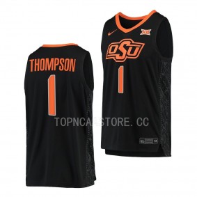 OSU Cowboys Bryce Thompson College Basketball Replica uniform Black #1 Jersey 2022-23