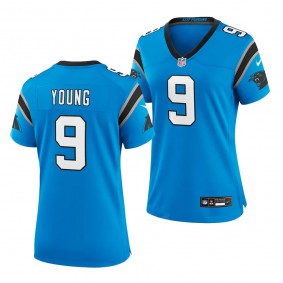 Carolina Panthers Bryce Young #9 2023 NFL Draft Alternate Blue Jersey Women's
