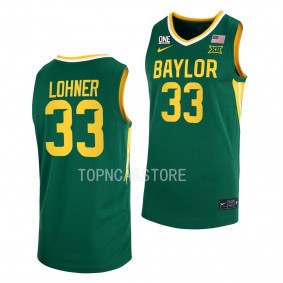 Caleb Lohner Baylor Bears #33 Green College Basketball Jersey 2022-23