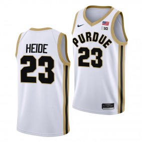Cam Heide Purdue Boilermakers #23 White College Basketball Jersey 2022-23