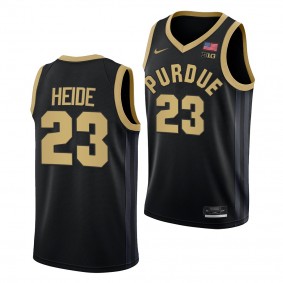 Purdue Boilermakers Cam Heide College Basketball uniform Black #23 Jersey 2022-23