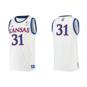 Cam Martin Kansas Jayhawks adidas Authentic College Basketball Jersey White