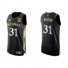 Cam Martin Kansas Jayhawks Golden Edition College Basketball Jersey Black