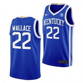 Cason Wallace Kentucky Wildcats #22 Blue Away Jersey 2022-23 Elite Basketball