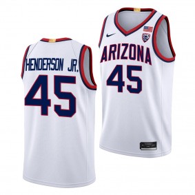 Cedric Henderson Jr. Arizona Wildcats #45 White Limited Basketball Jersey 2022-23