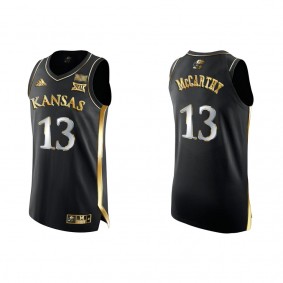 Charlie McCarthy Kansas Jayhawks Golden Edition College Basketball Jersey Black