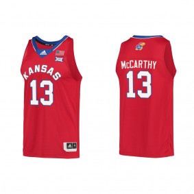 Charlie McCarthy Kansas Jayhawks adidas Reverse Retro College Basketball Jersey Red