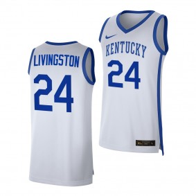 Chris Livingston #24 Kentucky Wildcats College Basketball Replica Jersey 2022-23 White