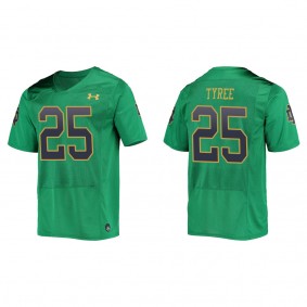 Chris Tyree Notre Dame Fighting Irish Replica College Football Jersey Green