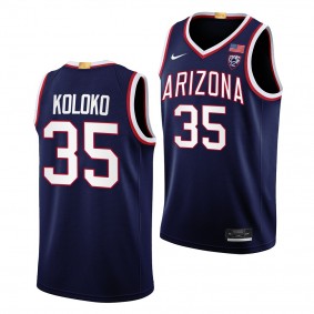 Arizona Wildcats Christian Koloko Limited Basketball uniform Navy #35 Jersey