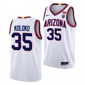 Christian Koloko Arizona Wildcats #35 White Limited Basketball Jersey