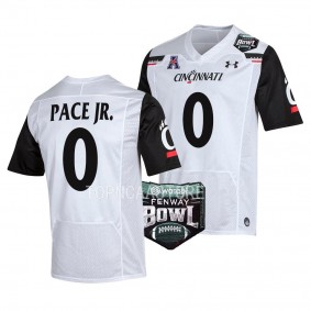 Ivan Pace Jr. Cincinnati Bearcats 2022 Fenway Bowl #0 Jersey Men's White Football Uniform
