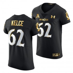 Jason Kelce #62 Cincinnati Bearcats Black Golden Edition Jersey Alumni Elite