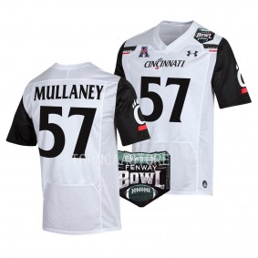 Ryan Mullaney Cincinnati Bearcats 2022 Fenway Bowl #57 Jersey Men's White Football Uniform