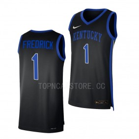 CJ Fredrick Kentucky Wildcats #1 Black College Basketball Jersey 2022-23 Replica
