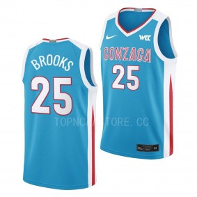Colby Brooks #25 Gonzaga Bulldogs College Basketball N7 Jersey 2022-23 Blue