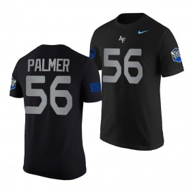 Air Force Falcons Cole Palmer T-Shirt Space Force Rivalry Black Replica Jersey Men's Tee