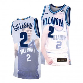 Collin Gillespie 2022 March Madness Highlights Villanova Wildcats #2 White Fashion Edition Jersey