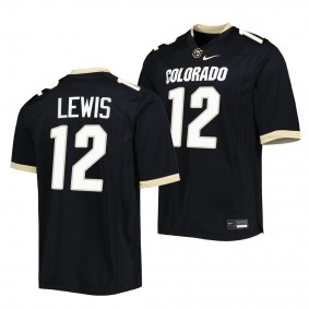 Brendon Lewis Colorado Buffaloes Untouchable Football Replica Jersey Men's Black #12 Uniform