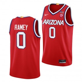Courtney Ramey Arizona Wildcats #0 Red College Basketball Jersey 2022-23