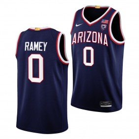 Arizona Wildcats Courtney Ramey Navy #0 Jersey 2022-23 Limited Basketball