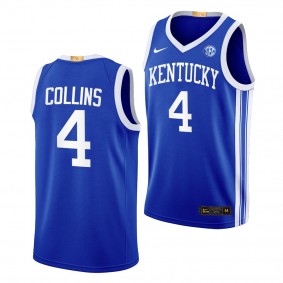 Daimion Collins Kentucky Wildcats #4 Blue Away Jersey 2022-23 Elite Basketball