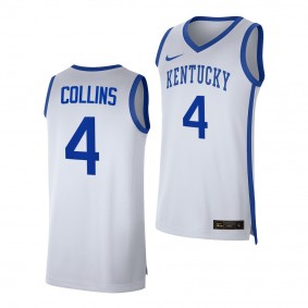 Daimion Collins #4 Kentucky Wildcats College Basketball Replica Jersey 2022-23 White