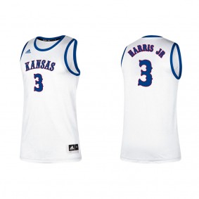 Dajuan Harris Jr. Kansas Jayhawks adidas Alumni Classic College Basketball Jersey White