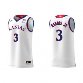 Dajuan Harris Jr. Kansas Jayhawks adidas Replica Swingman Team College Basketball Jersey White