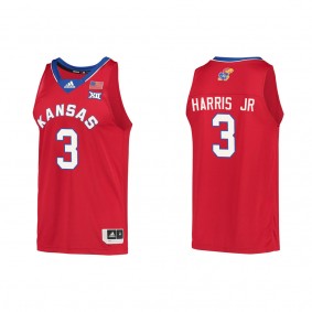 Dajuan Harris Jr. Kansas Jayhawks adidas Reverse Retro College Basketball Jersey Red