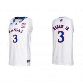 Dajuan Harris Jr. Kansas Jayhawks adidas Team College Basketball Jersey White