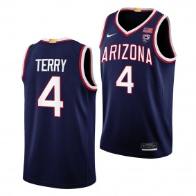 Arizona Wildcats Dalen Terry Navy #4 Jersey Limited Basketball