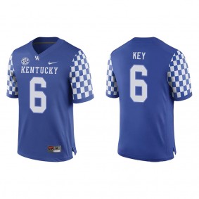 Dane Key Kentucky Wildcats Replica Game Football Jersey Royal