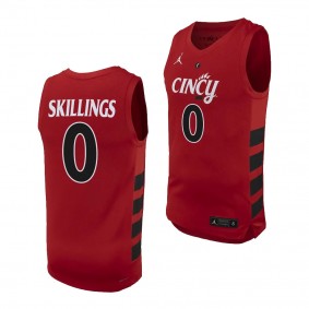 Daniel Skillings #0 Cincinnati Bearcats College Basketball Replica Jersey 2023-24 Red
