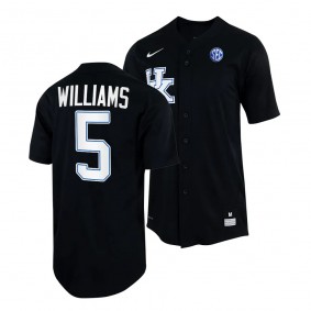 Darren Williams Kentucky Wildcats #5 Black College Baseball Replica Jersey