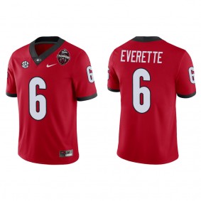 Daylen Everette Georgia Bulldogs Nike College Football Playoff 2022 National Champions Game Jersey Red