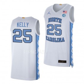 North Carolina Tar Heels Women's Basketball Deja Kelly #25 White Jersey