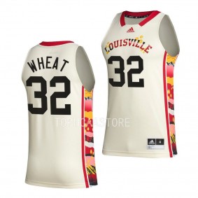 DeJuan Wheat Louisville Cardinals #32 White BHE basketball Jersey Honoring Black Excellence