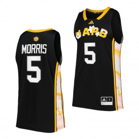 Dequan Morris Arkansas Pine Bluff Golden Lions #5 Black Honoring Black Excellence Jersey Replica Basketball