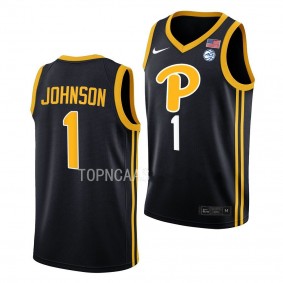 Dior Johnson Pitt Panthers #1 Black College Basketball Jersey