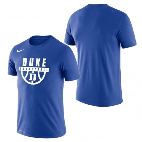 Duke Blue Devils Basketball Drop Legend Performance T-Shirt Royal