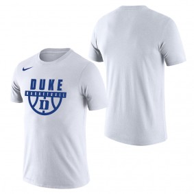 Duke Blue Devils Basketball Drop Legend Performance T-Shirt White