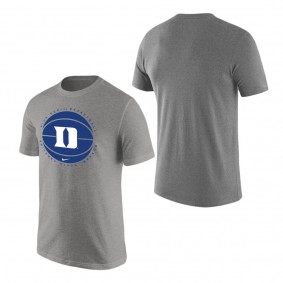 Duke Blue Devils Nike Basketball Logo T-Shirt Heather Gray
