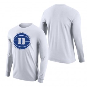 Duke Blue Devils Nike Basketball Long Sleeve T-Shirt White