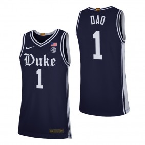 Duke Blue Devils Greatest Dad Black Jersey 2022 Fathers Day Gift